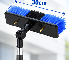 Blue and black cleaning brush
